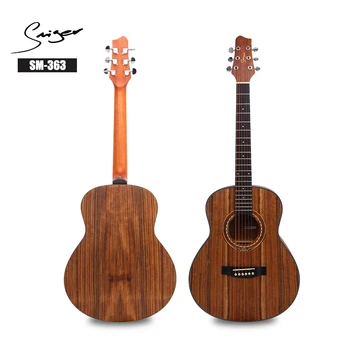 Онлайн магазин гореща продажба средно качество вкусен дървена кутия за малкия размер на 36-инчов пътна китара акустична SM-363