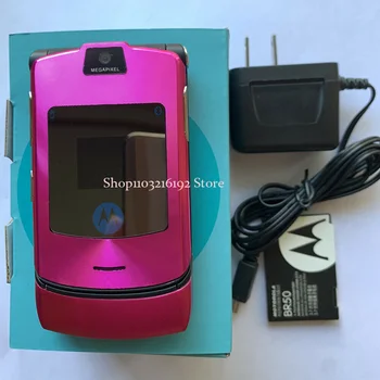 Отключени мобилни телефони Motorola RAZR V3i с GSM-камера 1.23 MP, панти Bluetooth MP3