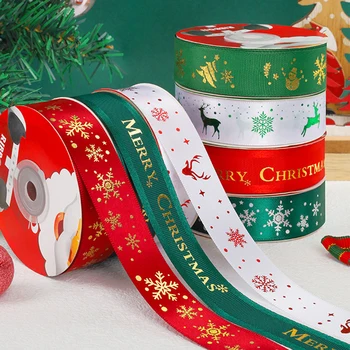 Подарък кутия весела Коледа, лента, букет цветя за тортата, опаковки за бисквити, Коприна въже, Коледен пакет за шоколадови бонбони, декорация, материали за занаяти, накити