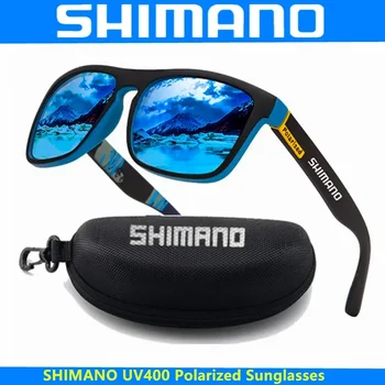 Поляризирани слънчеви очила Shimano със защита UV400 за мъже и жени, за лов сред природата, риболов, управление на велосипед, слънчеви очила са в повече кутия