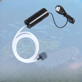 Портативен въздушен помпа за аквариум с риба Зареждане чрез USB Мини кислороден помпа за аквариуми и Водни продукти от първа необходимост за камион домашна кола Риба