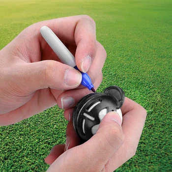 Практичен плотер за топките за голф, лесна за използване на преносима форма за химикалки линии за топки за голф