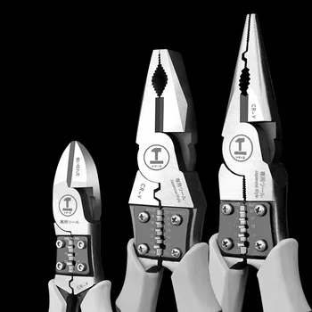 Промишлени Универсални диагонални клещи Универсални ножица за кабели Многофункционални клещи за електротехници с игольчатым фитил Хардуерни инструменти