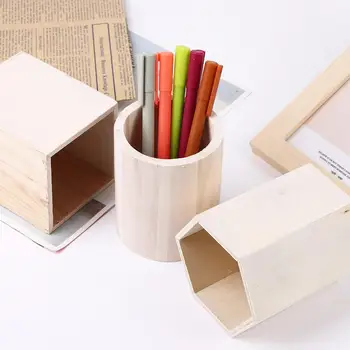 Простота, Дървени поставки за моливи, Аксесоари, Многофункционална кутия за съхранение на канцеларски материали, Модерен Държач за химикалки, Офис Организатор