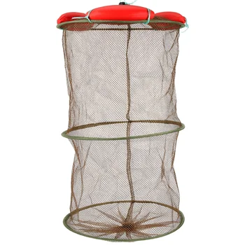 Риболовна кошница Окото Сгъваема Окото Рибарска мрежа, Найлон Капаче за Многократна употреба и Аксесоари за съвсем малък