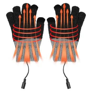 Ръкавици с топъл за ръцете, ръкавици с електрически отопляеми За жени, ръкавици с електрически нагревател, топли ръкавици за колоездене, конна езда, риболов с подгряване