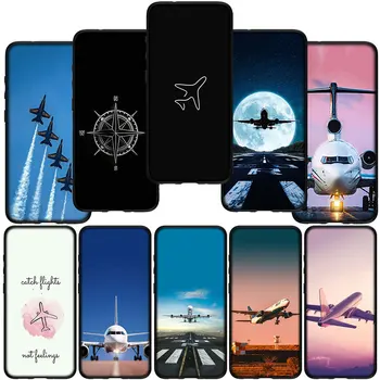 Самолет Fly Travel Cover Калъф за Телефон Samsung Galaxy Note 20 Ultra 10 9 S9 S10 Plus A71 A70 А02 A11 A7 M21 Case