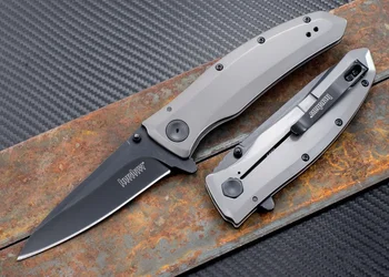 Сгъваем джобен нож Kershaw 2200 Grid с нож 8Cr13MoV, военни Тактически преносими ножове за улицата, инструмент за самозащита EDC, инструмент за оцеляване