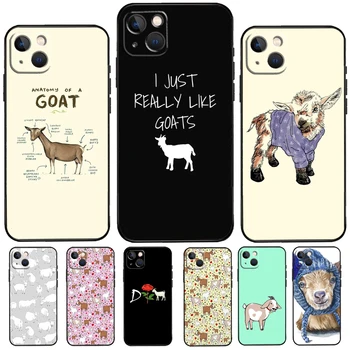 Силиконов калъф за телефон Goats за iPhone 11 14 12 13 Pro Max Mini 6 7 8 Plus SE 2020 X XR XS Max на Корпуса
