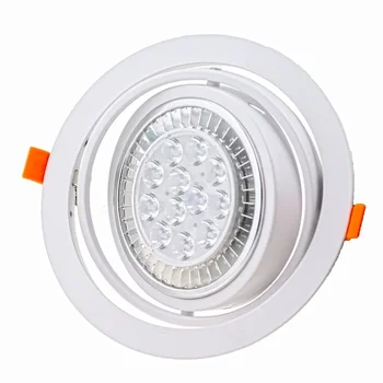 Тавана лампа Downlight за кръгла регулируема спот крушки AR111 Led Cup Bulbs Титуляр за лампи и В рамка-Вградени led