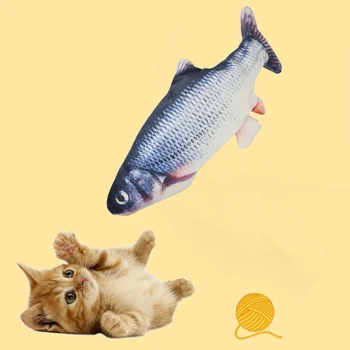 Творчески електронни играчки за домашни котки, USB зареждане, Интерактивна симулация на 5 вида, скачащи рибки, играчки за котки, кучета, дъвчащи играчки, аксесоари