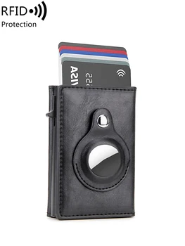 Ултра-мъжки портфейл-визитница с RFID защита, подходящ за трехслойного чантата Anovus Air Tag