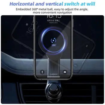 Универсален Магнитен Кола За Телефон, Магнитна Скоба За Кола Воздухоотвода За iPhone 13 12 Pro Max Mini Car Phone Stand GPS Поддръжка Br I2C3