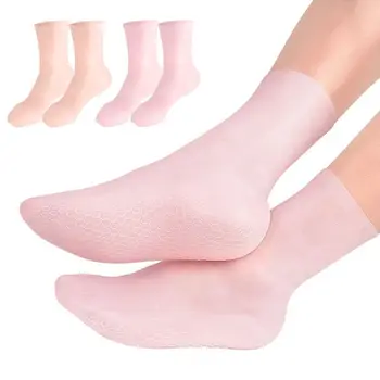 Универсални чорапи за грижа за краката, Дълги, Силикон, Овлажняващи Гел Чорапи за софия, за Защита, за премахване на Мъртвата кожа, Аналгетичен Инструмент за Педикюр