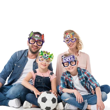 Футболно парти Нетъкан текстил Очила Футбол Футболни очила за деца и възрастни Футболни фенове Празнуват декорация Декор, рожден Ден