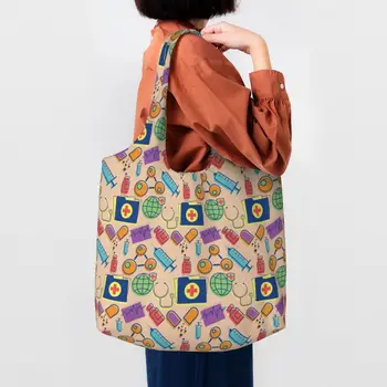 Цветни чанти-тоут с pattern 