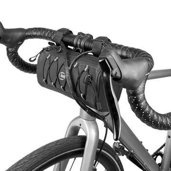 Чанта за мотор с предната част на тръбата, водоустойчива чанта за кормилото на велосипеда, комплект аксесоари за колоездене, чанта на рамото, за пътищата, планинско колоездене