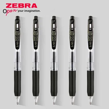 Япония Гел писалка Zebra JJB15 Черна дръжка притискателния тип Бързосъхнеща Гладка дръжка за подпис 0,7 мм за провеждане на Училищни и офис пособия